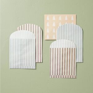 Hearth & Hand Food Festive Pine Tree and Stripes Food Treat Gifting Bags